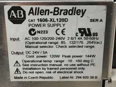 USED ALLEN BRADLEY 1606-XL120D SER A