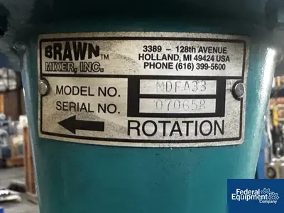 N/A 65 Liter Midway Machine Tech Agitated Receiver Tank, Hastelloy C276
