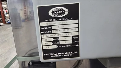 105 CFM Una-Dyn Powermax HP Pump, w/ 2" Hopper, 5 HP