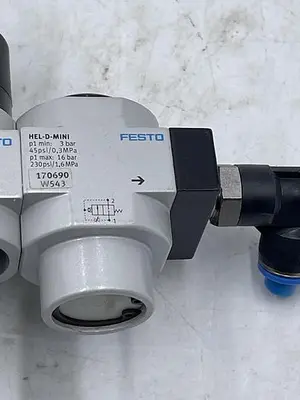 Used FESTO FESTO LFR-D-MINI,HEE-D-MINI-24,HEL-D-MINI….. Parts (Hydraulics and Pneumatics) | ND Industrial Surplus #1213025