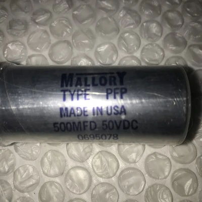 * New Mallory 235-7240 500MFD 50VDC Capacitor 0695078#