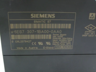 USED SIEMENS 6ES7 307-1BA00-0AA0