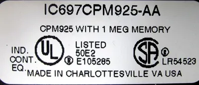 USED GE FANUC IC697CPM925-AA PROCESSOR UNIT IC697CPM925AA