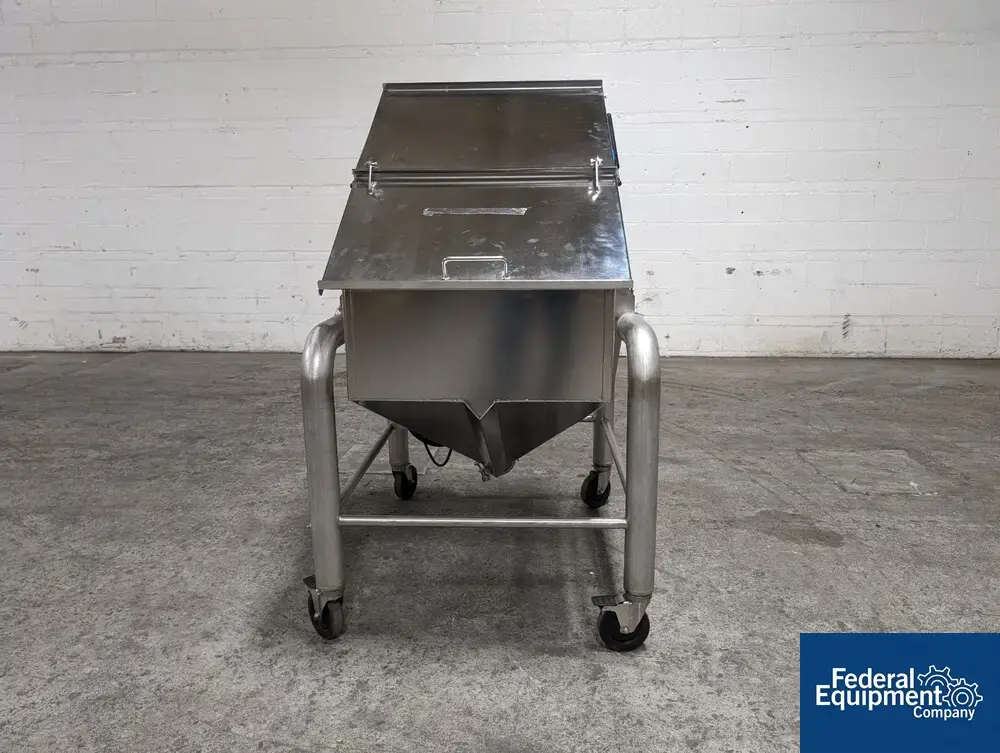 N/A Portable Stainless Steel Powder Bin