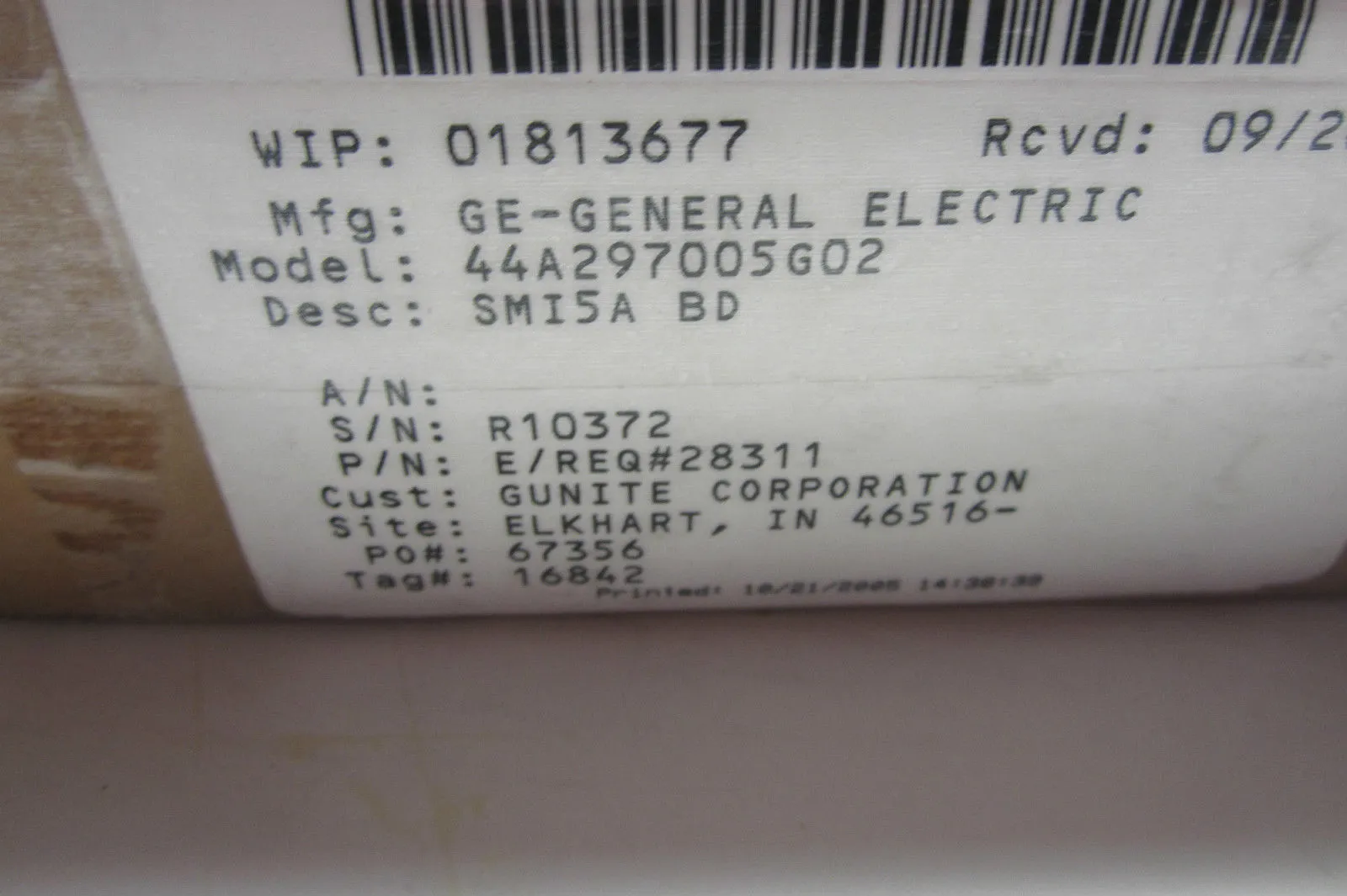 REPAIRED GENERAL ELECTRIC 44A297005G02 PC BOARD