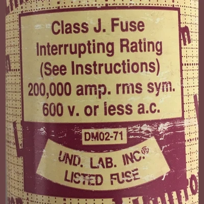 Cooper Bussman Quick-Acting 200 Amp Fuse