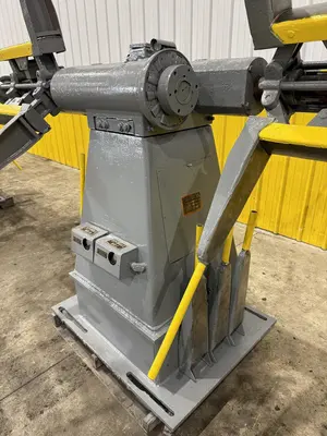 2500 LBS X 12" COOPER WEYMOUTH DOUBLE END PULL-OFF COIL REEL UNCOILER: STOCK #22618