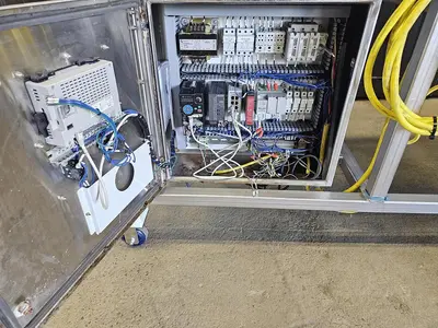 Used Screw Conveyor, 9” diameter x 108” long, Variable Speed