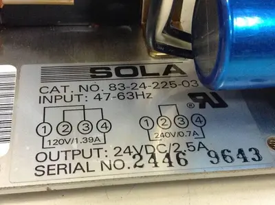 USED SOLA ELECTRIC 83-24-225-03