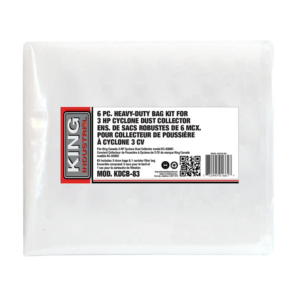 New | in-Stock KING CANADA KDCB-83 Dust Collectors British Columbia CA | Lenmark #272784