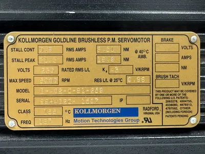 USED KOLLMORGEN B-402-C-91-259