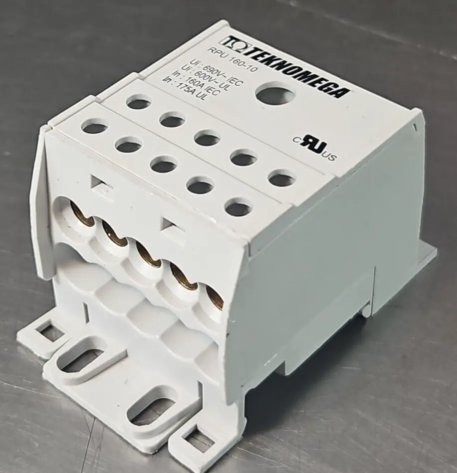 Teknomega RPU 160-10 Power Distribution Terminal Block loc4B11