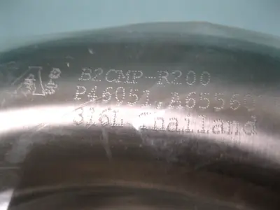 NEW Lot (2) 2" Tri-Clamp B2CMP-R200 Stainless 90° Sanitary Elbow D3