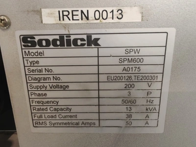 SODICK Wire Eroder, top condition, visible under power, VIDEO
