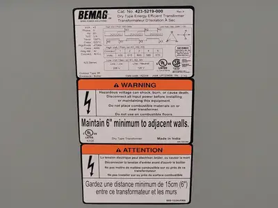 New | in-Stock BEMAG 423-5219-000 Transformers British Columbia CA | Lenmark #265916