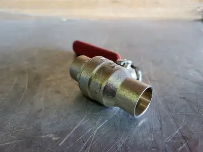 3/4" Solder PTFE Full Port Ball Valve