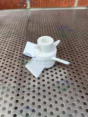 NEW CHEMGLASS CG-2095-02 PTFE AGITATOR FOUR BLADE, 5" FITS 19MM SHAFT 45° IMPELLER