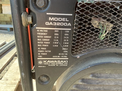 Used KAWASAKI GA3200A Portable Generators Michigan US | Miedema Asset Management Group #1324129