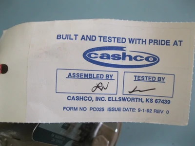 NEW Cashco Model D