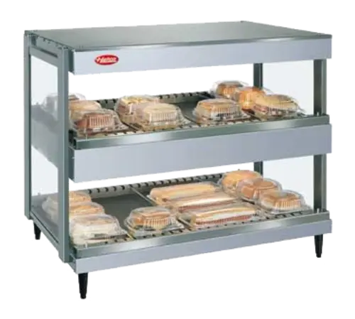 Hatco GRSDH-30D 30" Self Service Countertop Heated Display Shelf - (2) Shelves, 120v
