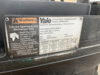 Used YALE GLP040 Liquid Propane Forklifts Michigan US | Miedema Asset Management Group #1579148