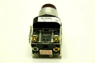 USED ALLEN-BRADLEY PUSHBUTTON MOMENTARY RED ILLUMINATED