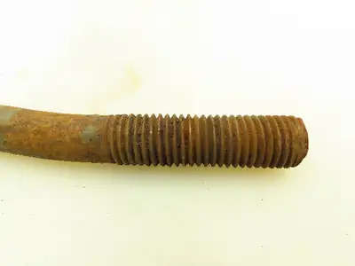 Crane Rail Bolts 11/16" Rod 3/4"-10 Threaded 10" Long 3 1/2" Hook Lot of 34