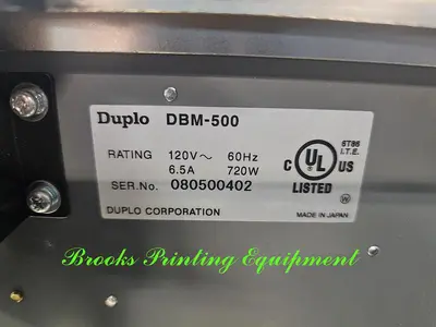 Used 2008 DUPLO 5000 Collators and Gatherers North Carolina US | BROOKS PRINTING EQUIPMENT #1340278