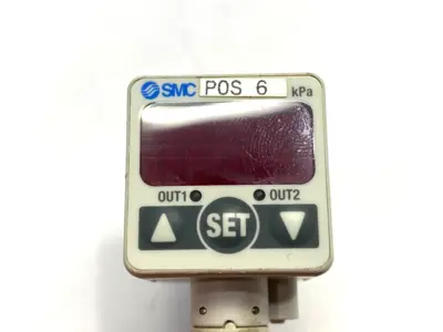 Used SMC Digital Pressure Vacuum Switch 12-24VDC Pressure Switches Michigan US | Maverick Industrial Sales #1389862