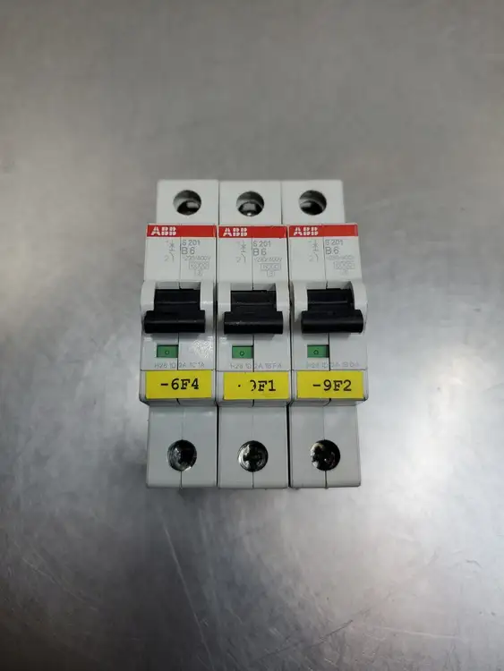 Used ABB S201-B6 Circuit Breaker, 1P, 6A, 230/400VAC (2CDS251001R0066) Circuit Breakers South Carolina US | Palmetto Automation #1150402