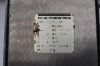 RICE LAKE  IQ+710-2A DIGITAL READOUT SCALE DISPLAY #1214-C