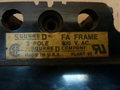 USED SQUARE D FAL3600712M