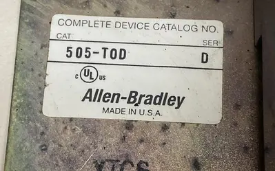 New | in-Stock ALLEN-BRADLEY 505-T0D Industrial Controls Ohio US | Surplus Asset Holdings #1242085
