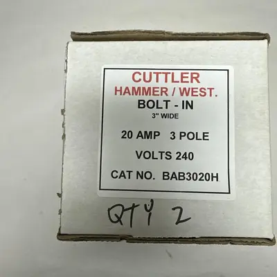 Used CUTLER-HAMMER BAB3020H Miscellaneous Equipment (Electrical & Power) Ohio US | Surplus Asset Holdings #1239079