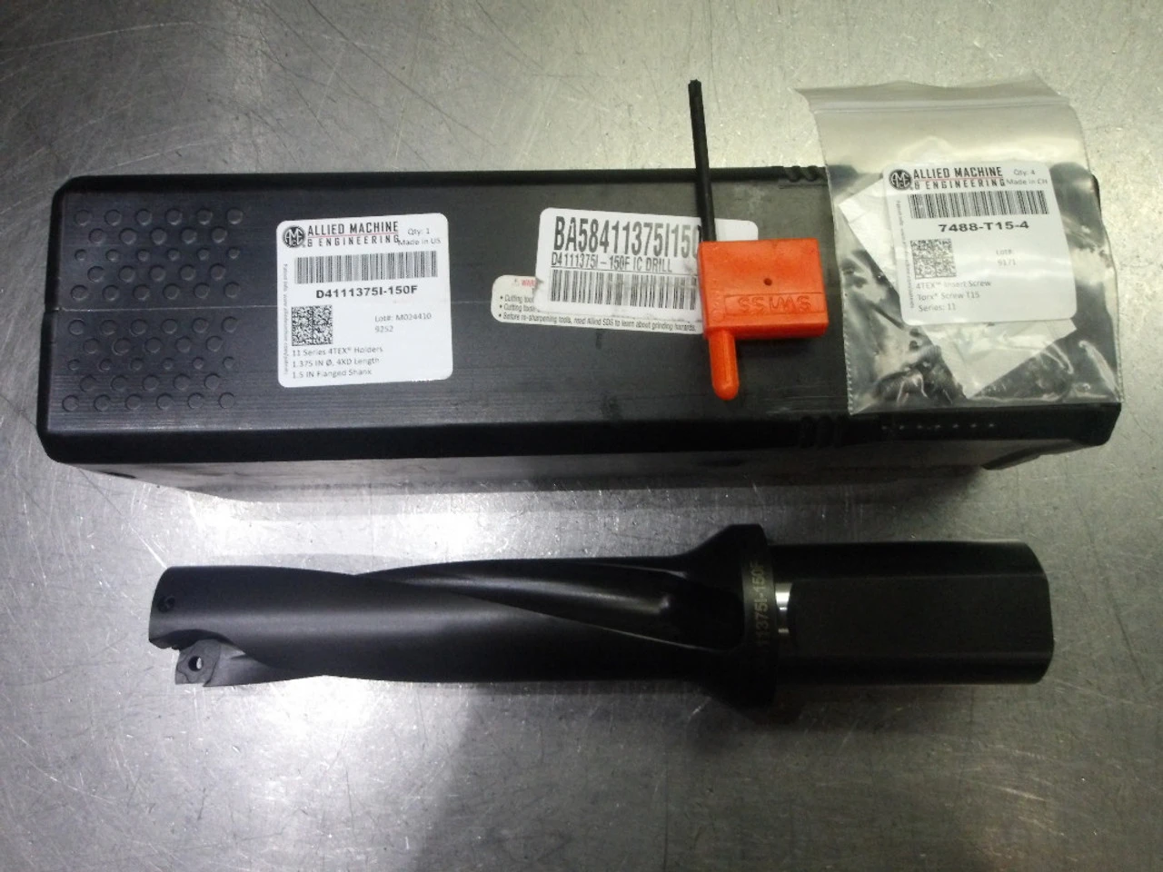 AMEC #11 4TEX 1.375" Coolant Thru Drill 1.5" Shank D4111375I-150F (LOC2708A)