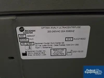 Used N/A _UNKNOWN_ Centrifuge - Floor Ohio US | Federal Equipment Company #1339982