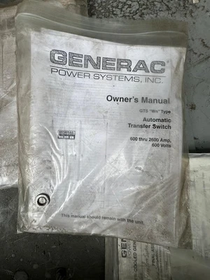 Control Panel for Generac SD600 Diesel Generator