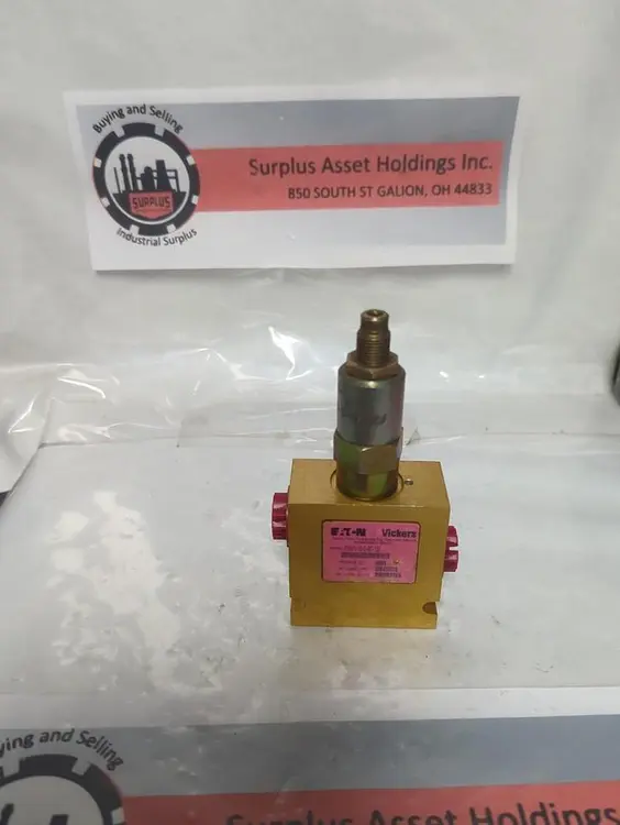 Used EATON VICKERS PRV1-10-S-8T-12 Pump & Valve Parts Ohio US | Surplus Asset Holdings #1265650