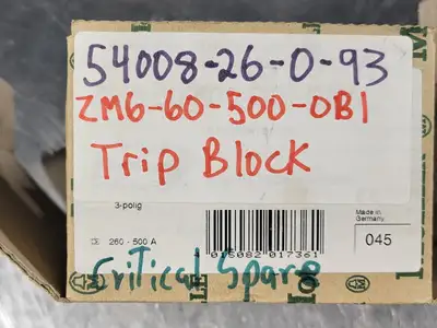 New | in-Stock MOELLER ZM6-60-500-OBI-CNA Switchgears British Columbia CA | Lenmark #242882