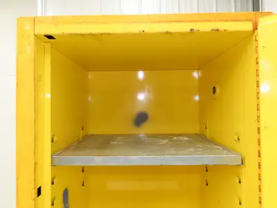 Justrite 25710 Suregrip Flammable Safety Cabinet 12 Gal Yellow Manual Close