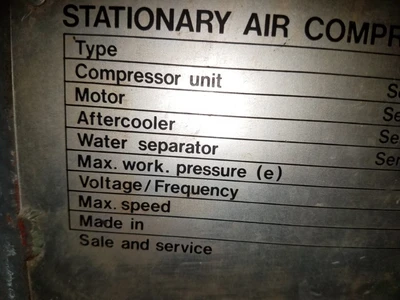 Atlas Copco ZR 4B ARR Compressor For Parts