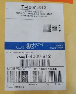 NEW Johnon Controls T-4000-612