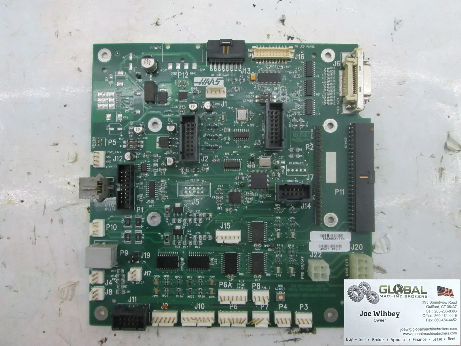 HAAS 65-4241B Rev A PCB Circuit Board Keyboard/Serial Interface Board