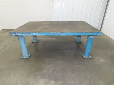 3" Top Steel Welding Layout Table 78x48" Fabrication Anti Splatter Work Bench