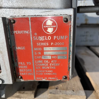 155 Lpm Sunflo P-2000 Industrial Grade Pump