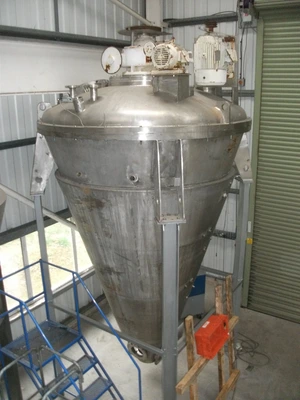 4,000L S/S JKTD Vacuum Conical J. H. Day Mixer Model 1225MBX