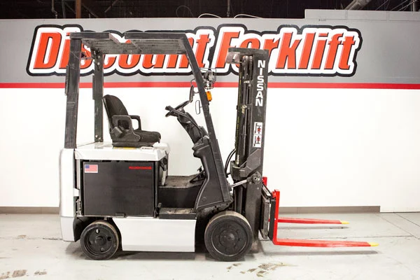 Used 2010 NISSAN MCP1B2L25BS 4-Wheel Sit down Electric Counterbalance Forklifts Colorado US | Discount Forklift #1228701