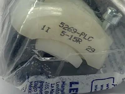 074-05269-PLC | Leviton  Industrial Grade Plug 2-Pole 3 Wire 1-Phase 15A 125VAC - New