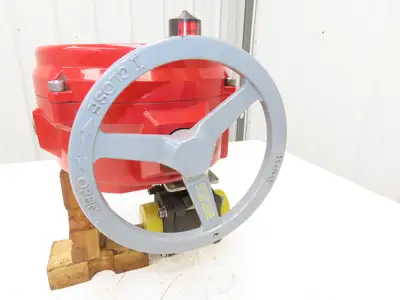 Bray Series 70 Electric Actuator 70-0081-113D0-536 w/ 2" NPT 3-Piece Ball Valve