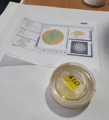 3" Optical Flat Accuracy 0.038 Wave Very Nice